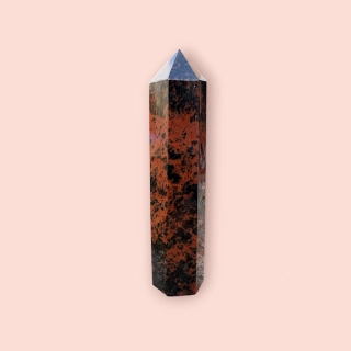 Mahagonový obsidián Obelisk 7,5 cm