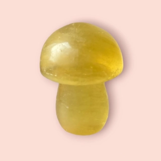 Fluorit žlutý houbička 3 cm 