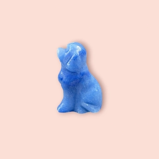 Modrý avanturín Pejsek 2,5 cm 